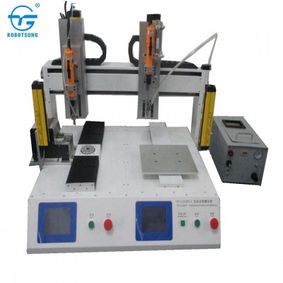 CE approved Customized made Two working table screwdriver machine with two safety light curtain